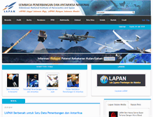 Tablet Screenshot of lapan.go.id